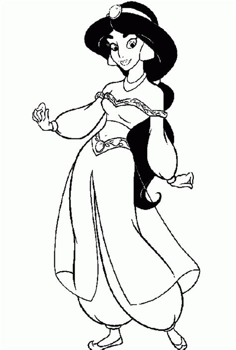 coloring pages disney jasmine clip art library