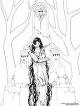Coloring Pages Fairy Selina Fenech Mermaid Gothic Fantasy Enchanted Evil Designs Website Visit Gif Designlooter Library Clipart Popular Keeper Story sketch template