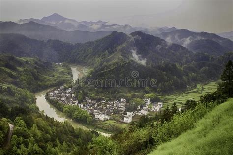 village   river valley  asian village   river valley