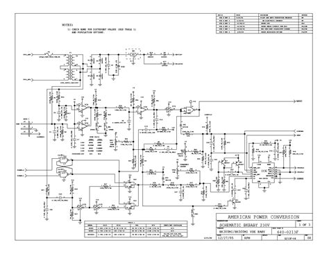 apc ups schematic diagram