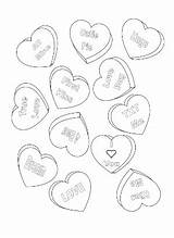 Coloring Heart Pages Candy Printable Getcolorings Color Print sketch template