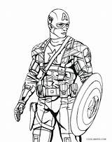 Civil Coloring War Soldier Pages Getcolorings Captian America sketch template