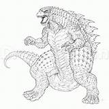 Godzilla Shin Coloring4free Gojira sketch template