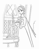 Elsa Frozen Coloring Pages Her Magic Disney Castle Control Trying Drawing Colouring Color Anna Procoloring Does Printable Olaf Sheets Print sketch template