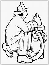 Pemadam Putih Sketsa Mewarnai Kebakaran Profesi Animasi Firefighter Firefighting Koleksi Kantor Petugas Realisticcoloringpages Mewarnaigambar sketch template