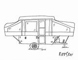 Travel Tent Roulotte Tente Caravane Airstream Campeur sketch template