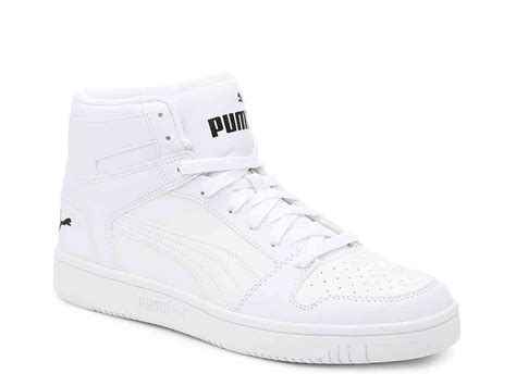 puma rebound layup sl high top sneaker  white  men lyst