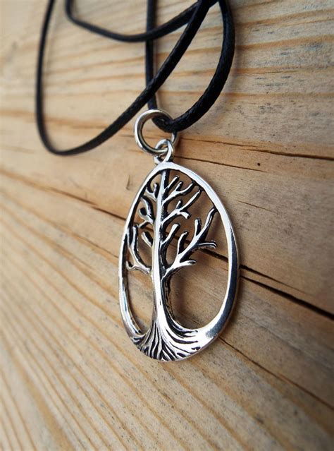 tree  life pendant silver handmade necklace sterling  jewelry