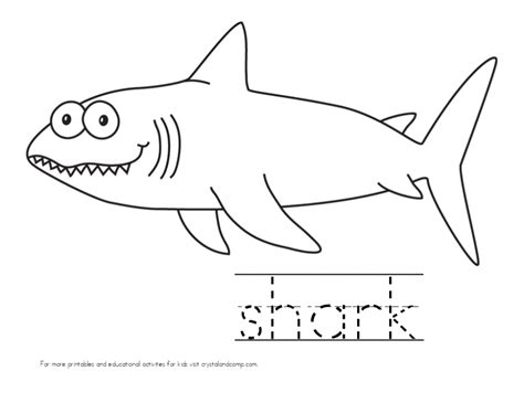 kid color pages   sea shark coloring pages kids handwriting