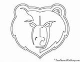 Grizzlies Memphis Logo Nba Stencil Coloring Pages Kids Search Again Bar Case Looking Don Print Use Find Top sketch template