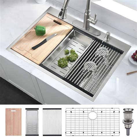 buy   drop  kitchen sink workstation boomhoze  top drop