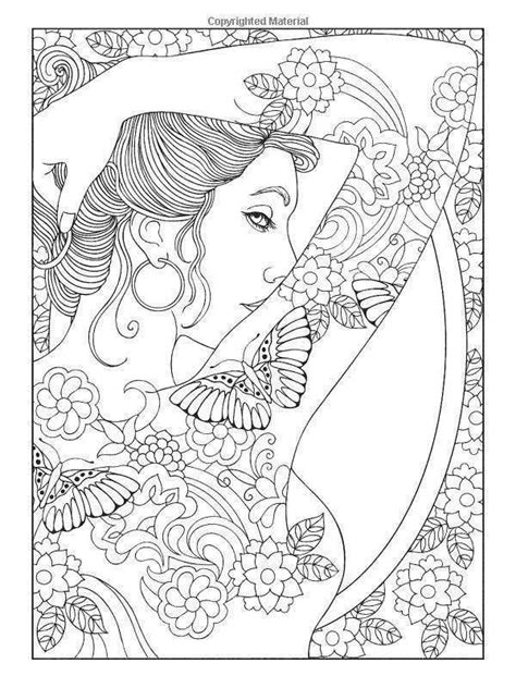 beautiful girl aesthetic coloring pages  printable coloring pages