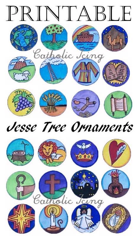 jesse tree ornament printable