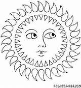 Soleil Lune Coloriage Coloriages Coloring Pages Dessin Choose Board Biz sketch template