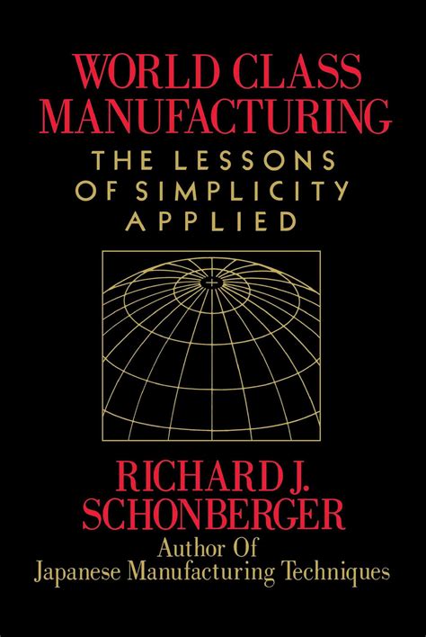 World Class Manufacturing Ebook By Richard J Schonberger Official