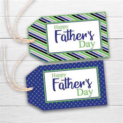 fathers day printable gift tags happy fathers day dad etsy