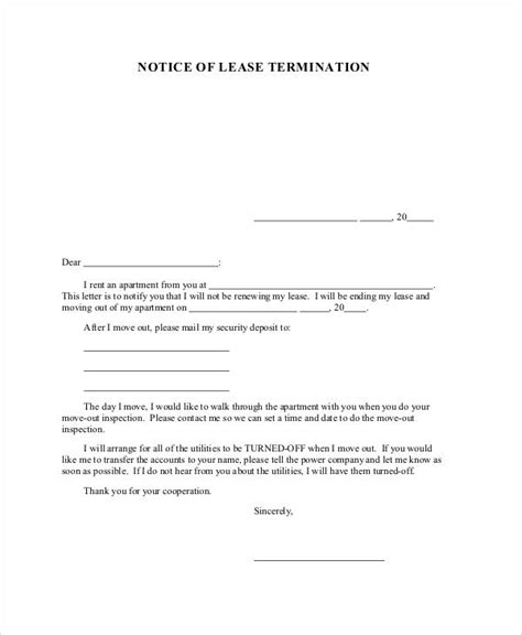 move  letter  tenant template