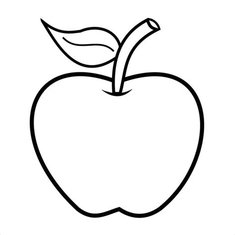 apple coloring page images stock   objects vectors