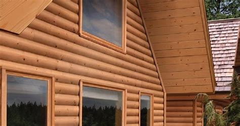 log cabin siding project small house