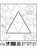 Quiver Fun Kids Coloring Shapes Pages sketch template