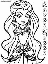 Raven Coloring Pages Queen Teen Titans Simple Drawing Getcolorings Getdrawings sketch template