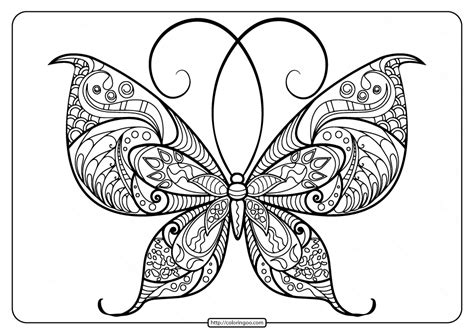 printable butterfly mandala  coloring pages