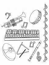 Trumpet Musical sketch template
