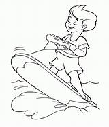 Surfing Surfen Surfer Ausmalbild sketch template
