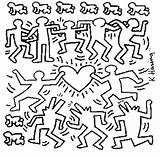 Haring Keith Malvorlagen Sagome Kaynak sketch template