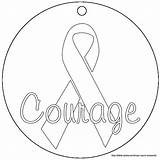 Cancer Breast Coloring Ribbon Awareness Pages Getcolorings Color Printable sketch template
