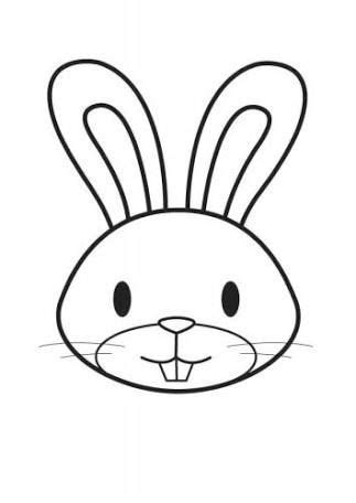 image result  black  white vector rabbit face outlines tete de