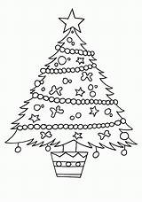 Coloring Christmas Tree Kids Pages Printable Print Color Xmas Trees Adorable Drawing Book Draw Pitara Online sketch template