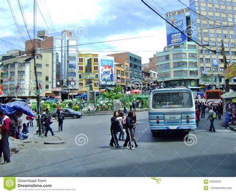 Bolivia La Paz City People Editorial Stock Image Image Of