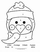 Winter Coloring Printable Color Pages Worksheets Preschool Kids Penguin Printables Number Kindergarten Template Numbers Makinglearningfun Write Sheets Colour Holiday Print sketch template