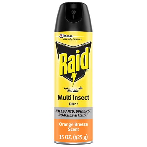 raid insect killer multi insect  orange breeze scent  oz