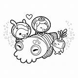 Coloring Octonauts Pages Kids Books Print sketch template