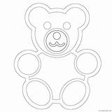 Bear Gummy Red Coloring Coloring4free Related Posts sketch template