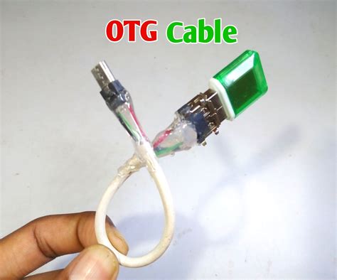 otg cable  home  steps instructables