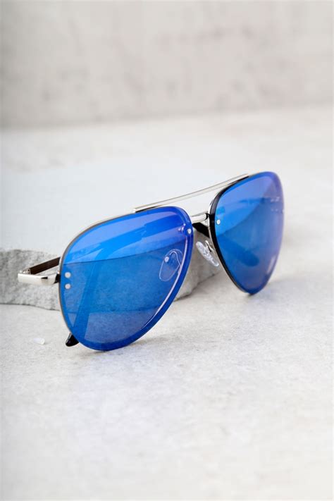 stylish blue sunglasses mirrored sunglasses aviator sunglasses 12 00