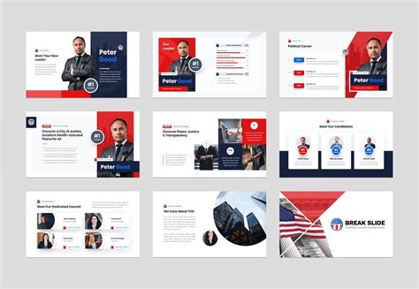 political election campaign powerpoint  template graphue