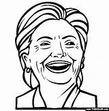 Coloring Pages Clinton People Hillary Famous Printable Online Popular Getcolorings Color Clint sketch template