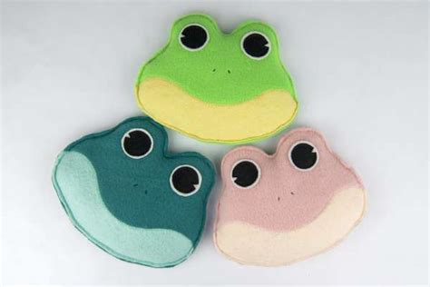 frog bean bags  sewing pattern doodle works