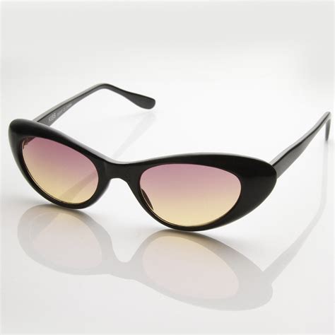 genuine vintage small cat eye womens sunglasses 7016 zerouv