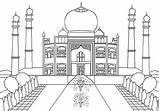 Masjid Mewarnai Berbagai Halamannya sketch template