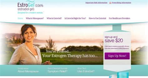 nmc launches website  estrogen therapy treatment estrogel  estradiol gel