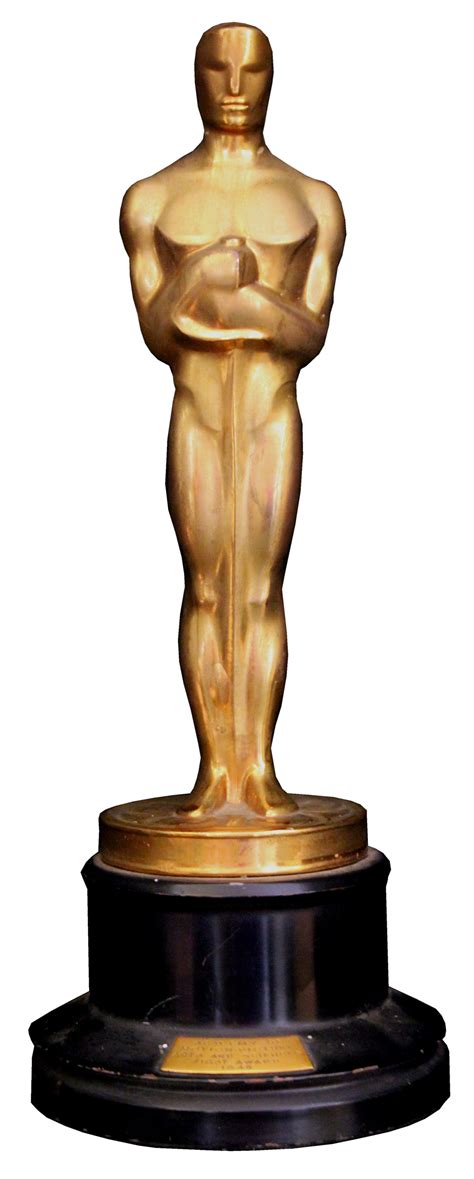 lot detail oscar statue awarded  leon shamroy   color