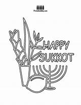 Coloring Pages Sukkot Printable Getcolorings Color sketch template