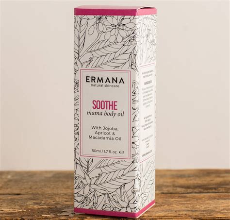soothe mama oil by ermana natural skincare