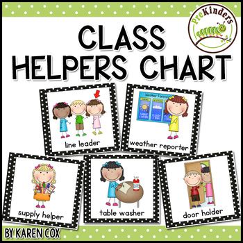 class helpers chart  karen  teachers pay teachers