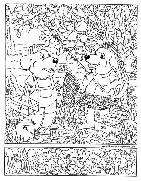 hidden pictures coloring pages  getdrawings